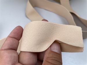 Undertøjs elastik - blød elastik i skin color, 40 mm